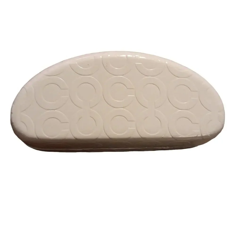 Coach Eyeglasses Sunglasses Case White Hard Clamshell Logo Case Only‎